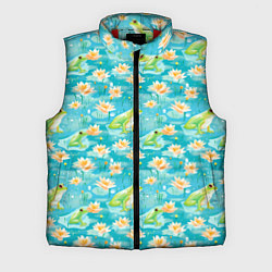 Мужской жилет Кувшинки и лягушки