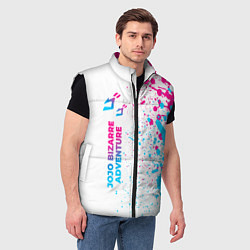 Мужской жилет JoJo Bizarre Adventure neon gradient style: по-вер, цвет: 3D-черный — фото 2