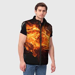 Мужской жилет Black fire style, цвет: 3D-светло-серый — фото 2