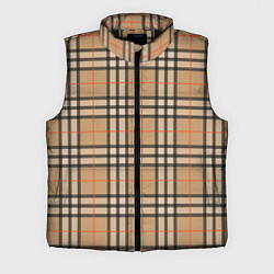 Мужской жилет Клетка коричневая