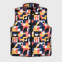 Мужской жилет Геометрическая абстракция баухаус, цвет: 3D-светло-серый