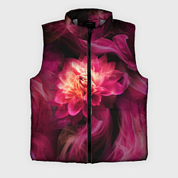 Мужской жилет Розовый цветок в огне - нейросеть