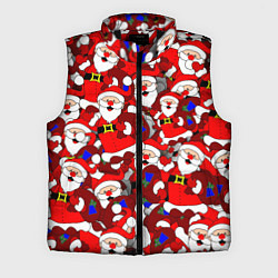 Мужской жилет Новогодний паттерн с дедами морозами