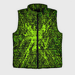Мужской жилет Зелёная глитч инфекция