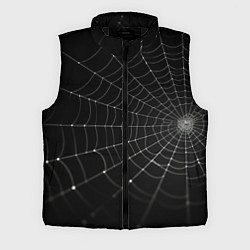 Мужской жилет Паутина на черном фоне