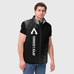 Мужской жилет Apex Legends glitch на темном фоне по-вертикали, цвет: 3D-черный — фото 2