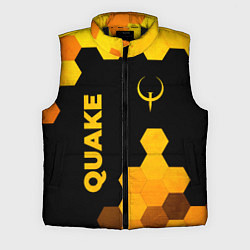Мужской жилет Quake - gold gradient вертикально, цвет: 3D-черный