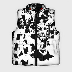 Мужской жилет Морда льва - абстракция