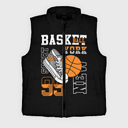 Мужской жилет Basketball New York, цвет: 3D-черный