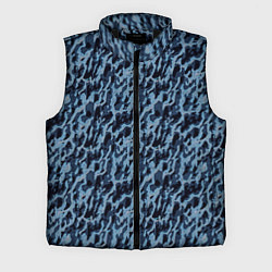 Мужской жилет Размытый пятнистый синий