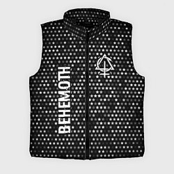 Мужской жилет Behemoth glitch на темном фоне вертикально, цвет: 3D-черный