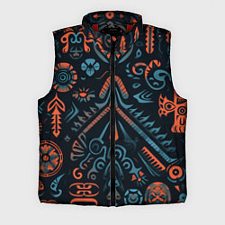 Мужской жилет Абстрактный рисунок в славянском стиле