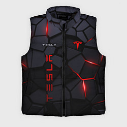 Мужской жилет Tesla - плиты с эффектом свечения, цвет: 3D-черный