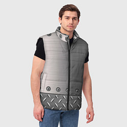 Мужской жилет Стальные листы, цвет: 3D-черный — фото 2