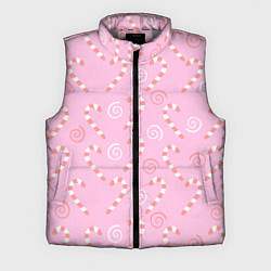 Мужской жилет Новогодний леденец-трость