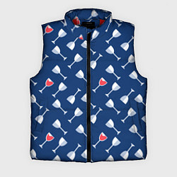 Мужской жилет Бокальчик винишка, цвет: 3D-красный