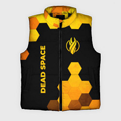 Мужской жилет Dead Space - gold gradient вертикально, цвет: 3D-черный