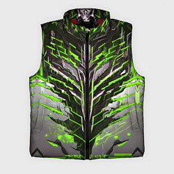 Мужской жилет Киберпанк доспех зелёный