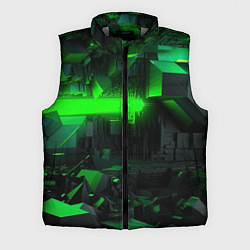 Мужской жилет Симметрия зеленых теней