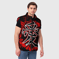 Мужской жилет Иероглиф любовь, цвет: 3D-красный — фото 2