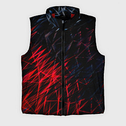 Мужской жилет Красно чёрные узоры