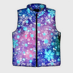 Мужской жилет Снежинки - морозный паттерн