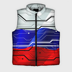 Мужской жилет Символика: русский хакер, цвет: 3D-светло-серый