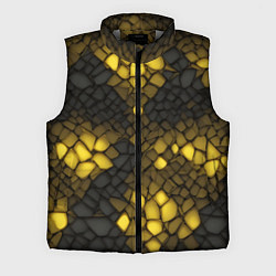 Мужской жилет Жёлтый трескающийся камень