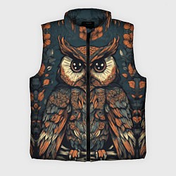 Мужской жилет Сова с узорами, цвет: 3D-черный