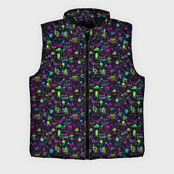 Мужской жилет Принт в стиле киберпанк, цвет: 3D-черный
