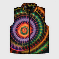 Мужской жилет Фрактальная абстракция, цвет: 3D-светло-серый