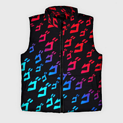 Мужской жилет JoJos Bizarre битво лого неон, цвет: 3D-черный