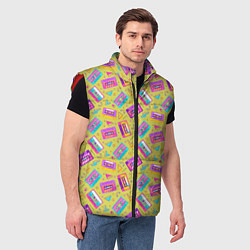 Мужской жилет Магнитофонные кассеты, цвет: 3D-красный — фото 2