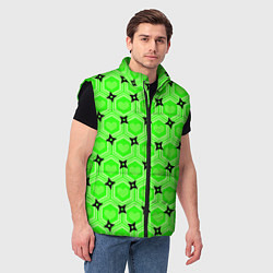 Мужской жилет Сердечки и сюрикены, цвет: 3D-черный — фото 2