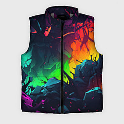 Мужской жилет Яркие пятна абстракции, цвет: 3D-светло-серый