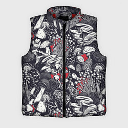 Мужской жилет Разные грибы