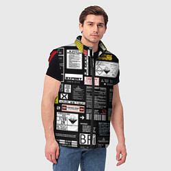Мужской жилет Инженерные шильдики, цвет: 3D-красный — фото 2