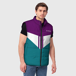 Мужской жилет FIRM темная сирень и бирюза, цвет: 3D-черный — фото 2