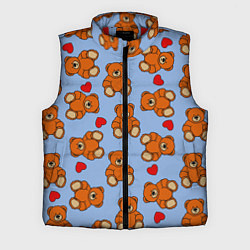 Мужской жилет Игрушки мишки и сердца