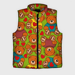 Мужской жилет Мишки игрушечные и сердечки