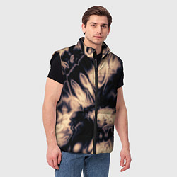 Мужской жилет Абстракция шёлк, цвет: 3D-черный — фото 2
