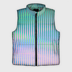 Мужской жилет Голографический эффект светлых тонов полос