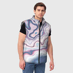 Мужской жилет Мраморные разводы, цвет: 3D-светло-серый — фото 2