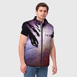 Мужской жилет Масс эффект вторжение, цвет: 3D-черный — фото 2