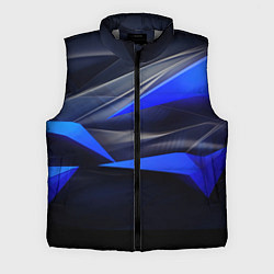 Мужской жилет Black and blue abstract background sport style