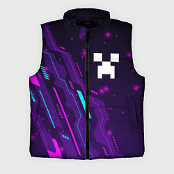 Мужской жилет Minecraft neon gaming, цвет: 3D-черный