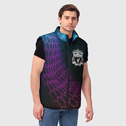 Мужской жилет Liverpool футбольная сетка, цвет: 3D-черный — фото 2