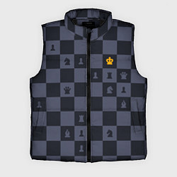 Мужской жилет Синяя шахматная доска
