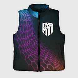 Мужской жилет Atletico Madrid футбольная сетка, цвет: 3D-черный