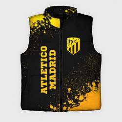 Мужской жилет Atletico Madrid - gold gradient вертикально, цвет: 3D-черный